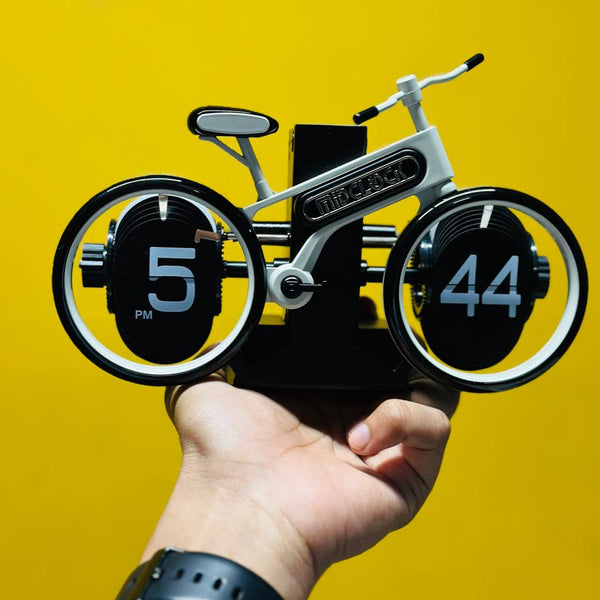 Unique Bicycle-Shaped Flip Clock