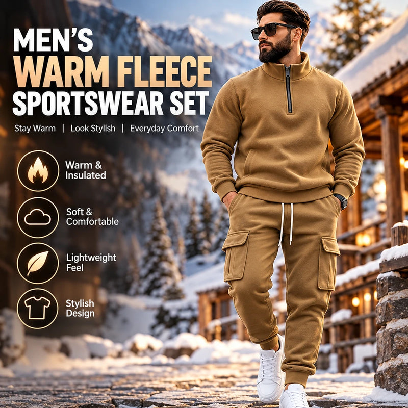 Mivolux Men's Warm Fleece Sportswear Set