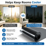 Black One-Way Mirror Privacy Window Film