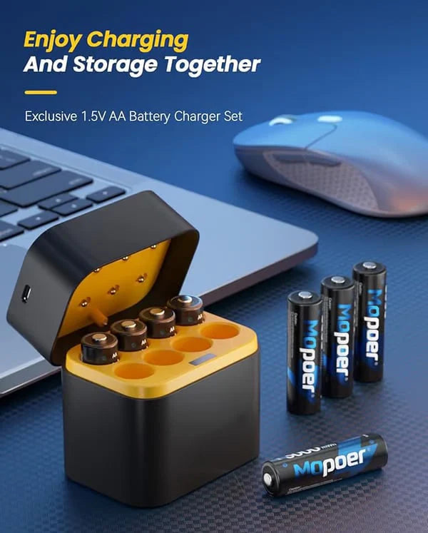 Charging Compartment - Rechargeable Aa/Aaa Lithium Battery