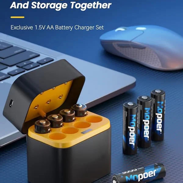 Charging Compartment - Rechargeable Aa/Aaa Lithium Battery