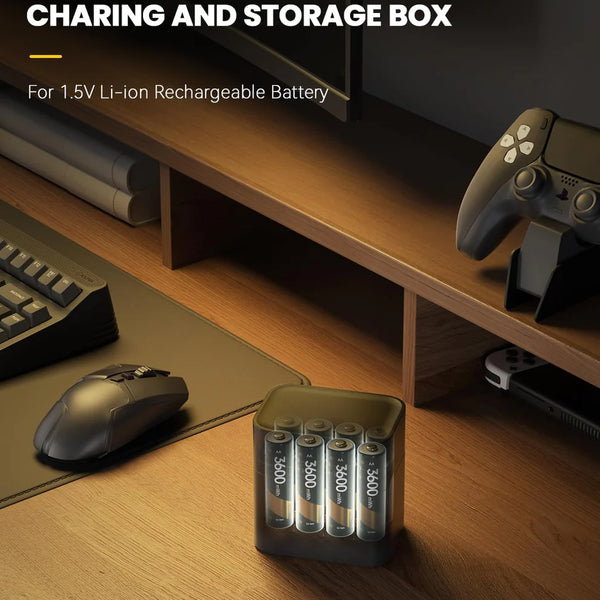 Charging Compartment - Rechargeable Aa/Aaa Lithium Battery