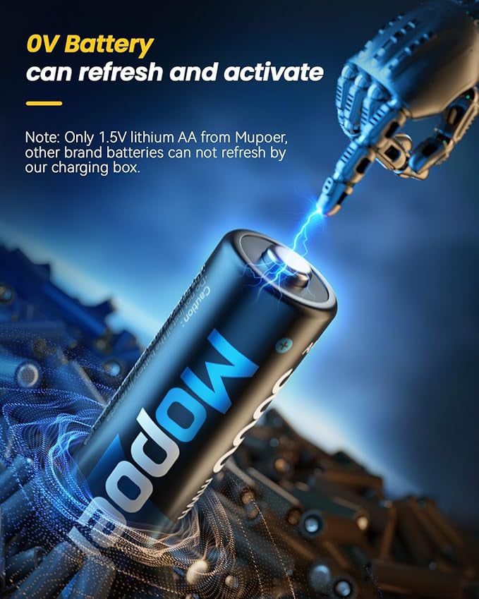 Charging Compartment - Rechargeable Aa/Aaa Lithium Battery