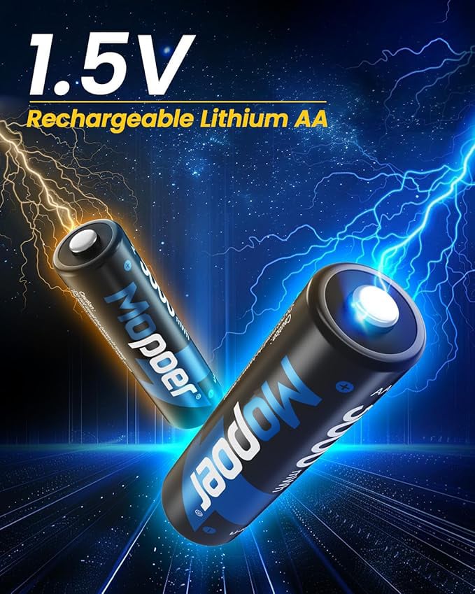 Charging Compartment - Rechargeable Aa/Aaa Lithium Battery