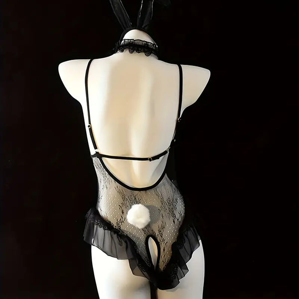 Women's Sexy Bunny Bodysuit Set