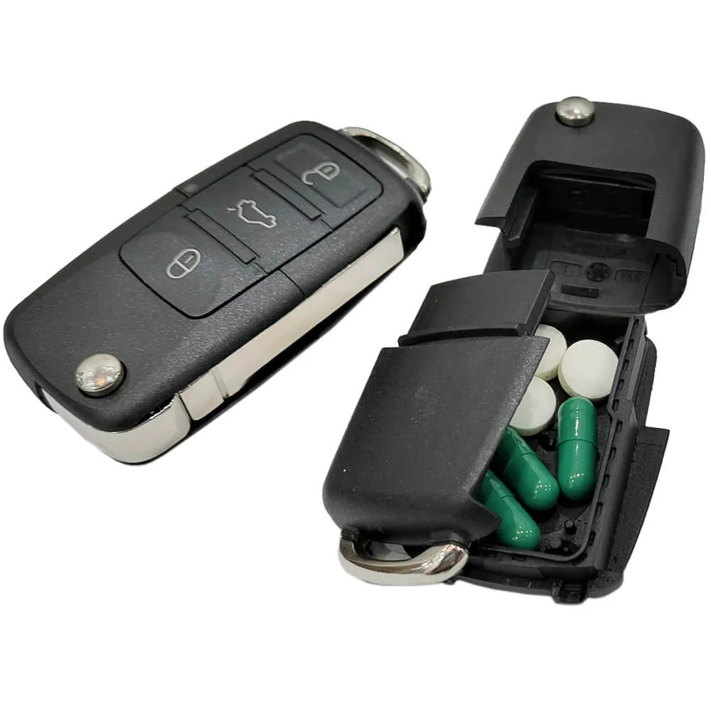Discreet Car Key with Hidden Compartment