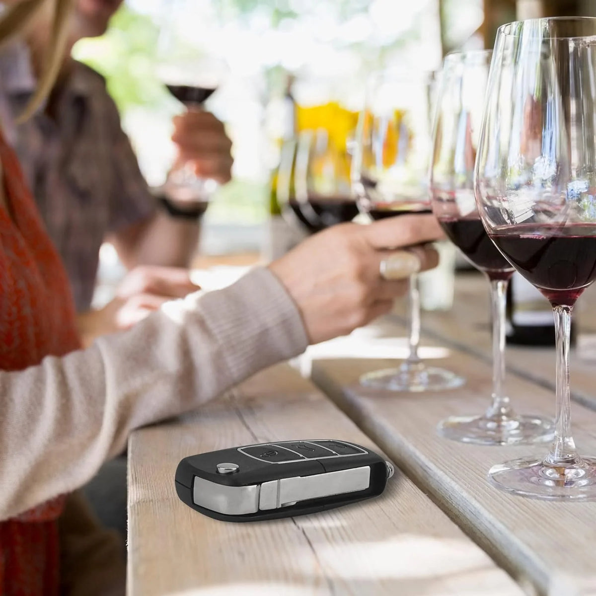 Discreet Car Key with Hidden Compartment