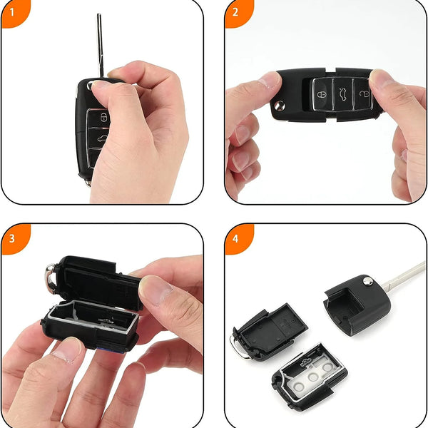 Discreet Car Key with Hidden Compartment