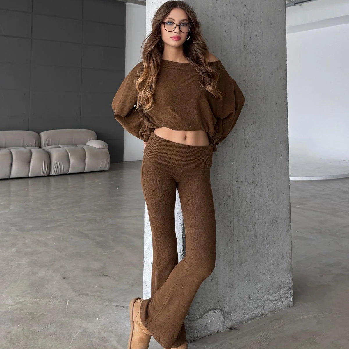 Solara Anthracite Knit Co-ord Set