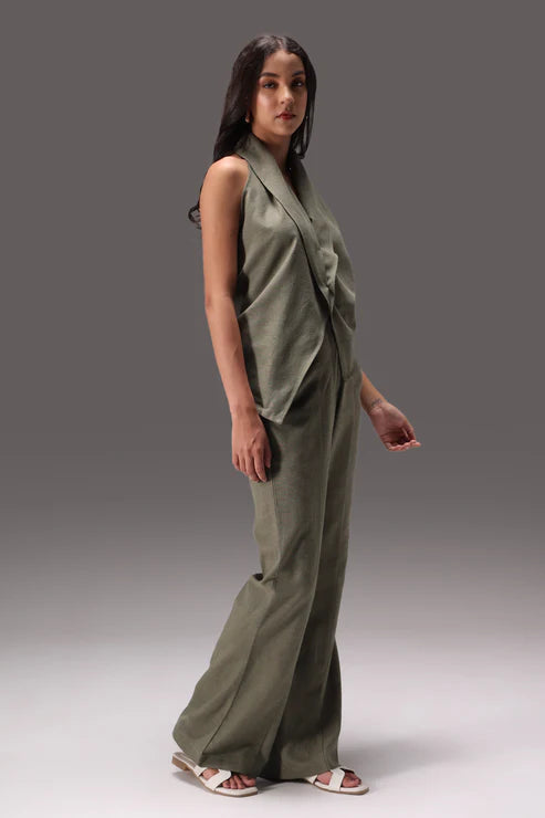 Earthy Linen Two-Piece Set