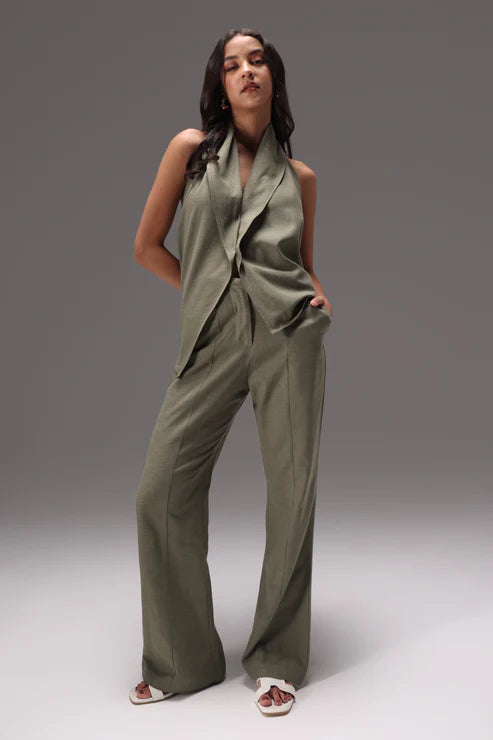 Earthy Linen Two-Piece Set