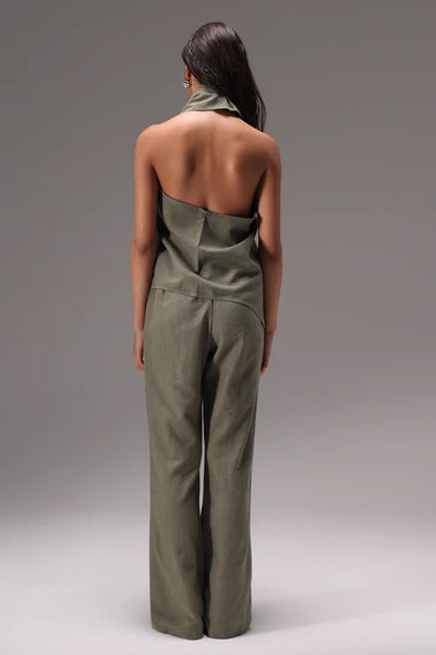 Earthy Linen Two-Piece Set