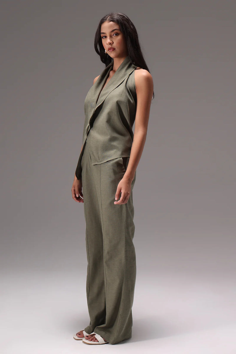 Earthy Linen Two-Piece Set