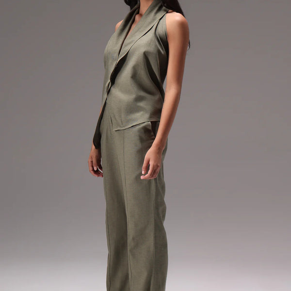 Earthy Linen Two-Piece Set