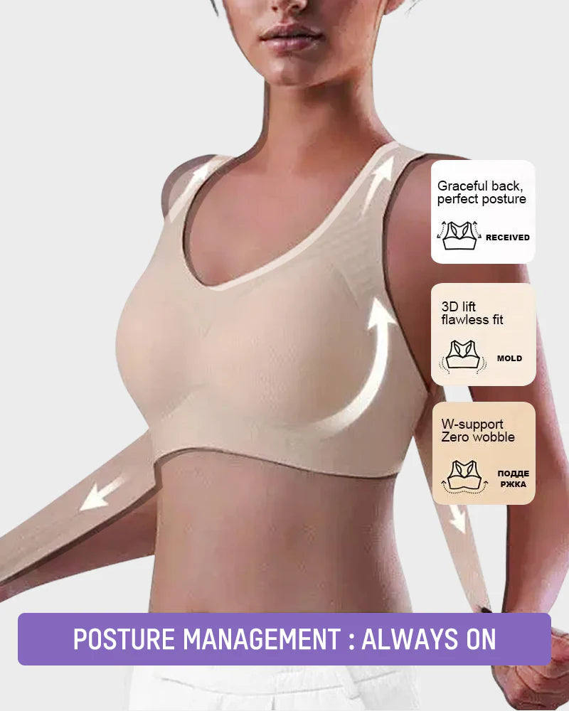 Front Closure  Wireless Posture Bra