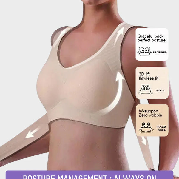 Front Closure  Wireless Posture Bra