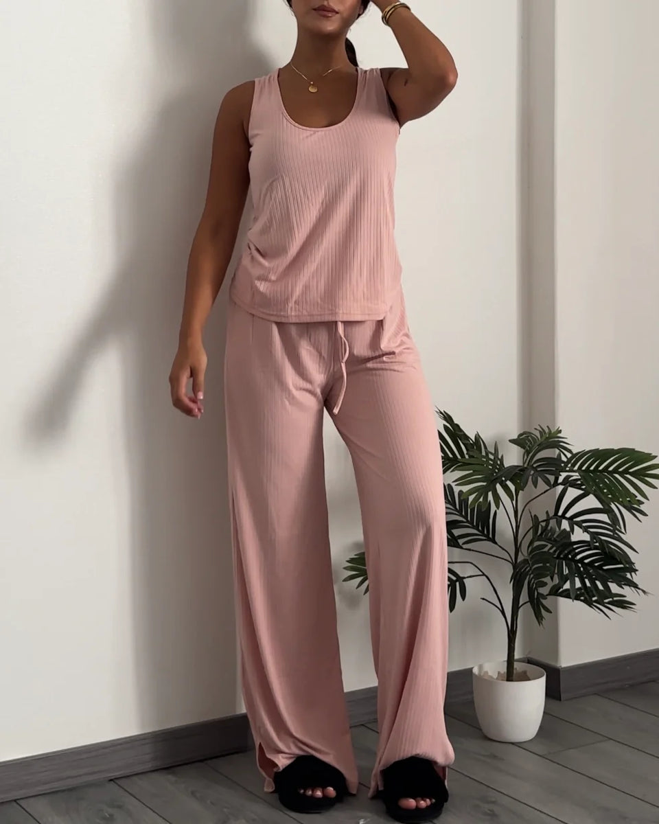 2-Piece Ribbed Lounge Set