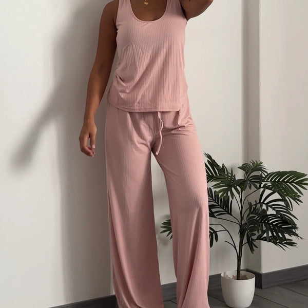 2-Piece Ribbed Lounge Set