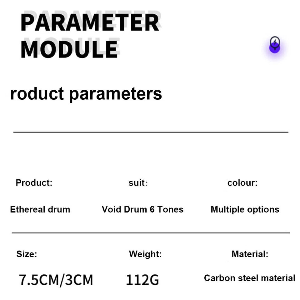 Percussion Instrument Round Tongue Drum