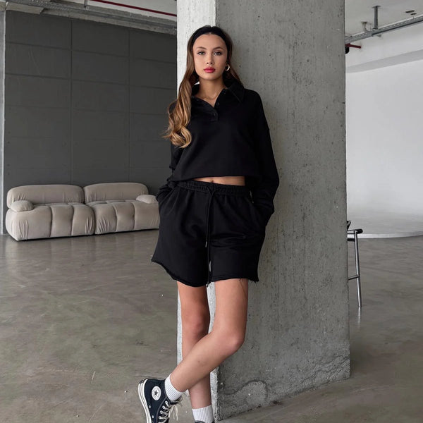 Ront Burgundy Polo Sweat Set