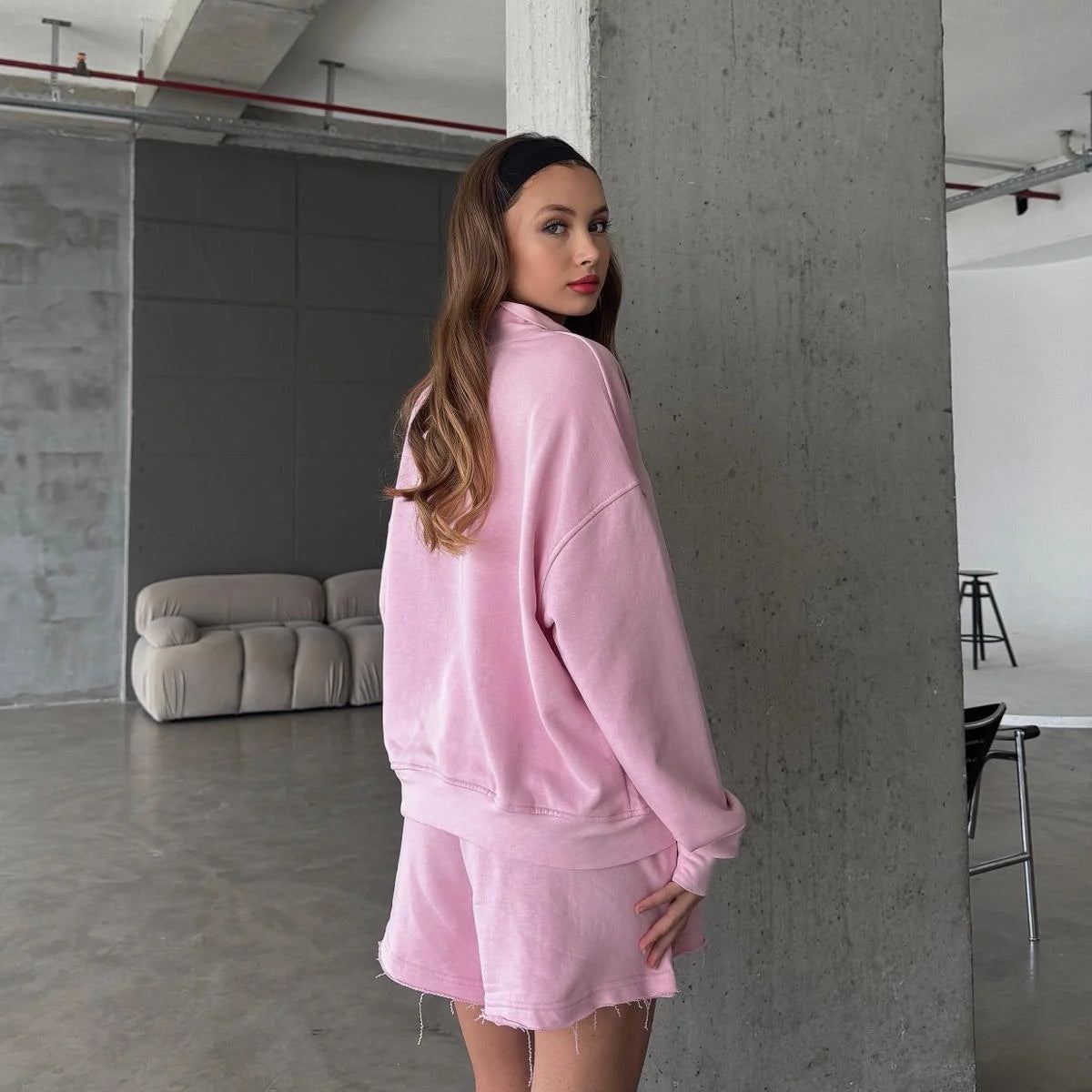 Ront Burgundy Polo Sweat Set