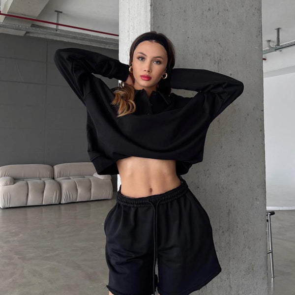 Ront Burgundy Polo Sweat Set