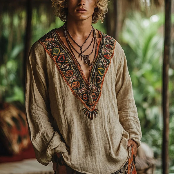 EarthTone Tribal Tunic