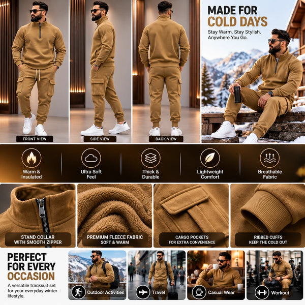 Mivolux Men's Warm Fleece Sportswear Set