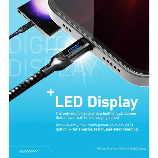 100W Triple Type-C Multi Cable