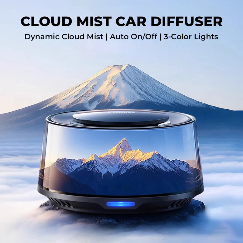 Cloud Mist Car Diffuser - Auto On/Off with 1 Refill = 2 Year Freshness