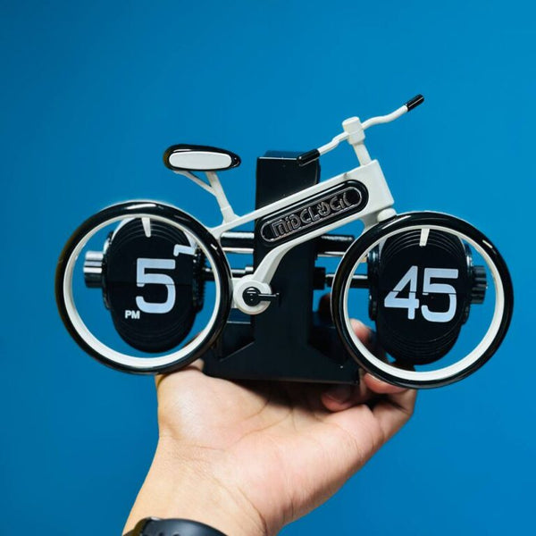 Unique Bicycle-Shaped Flip Clock
