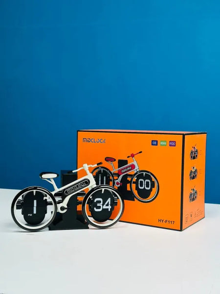 Unique Bicycle-Shaped Flip Clock