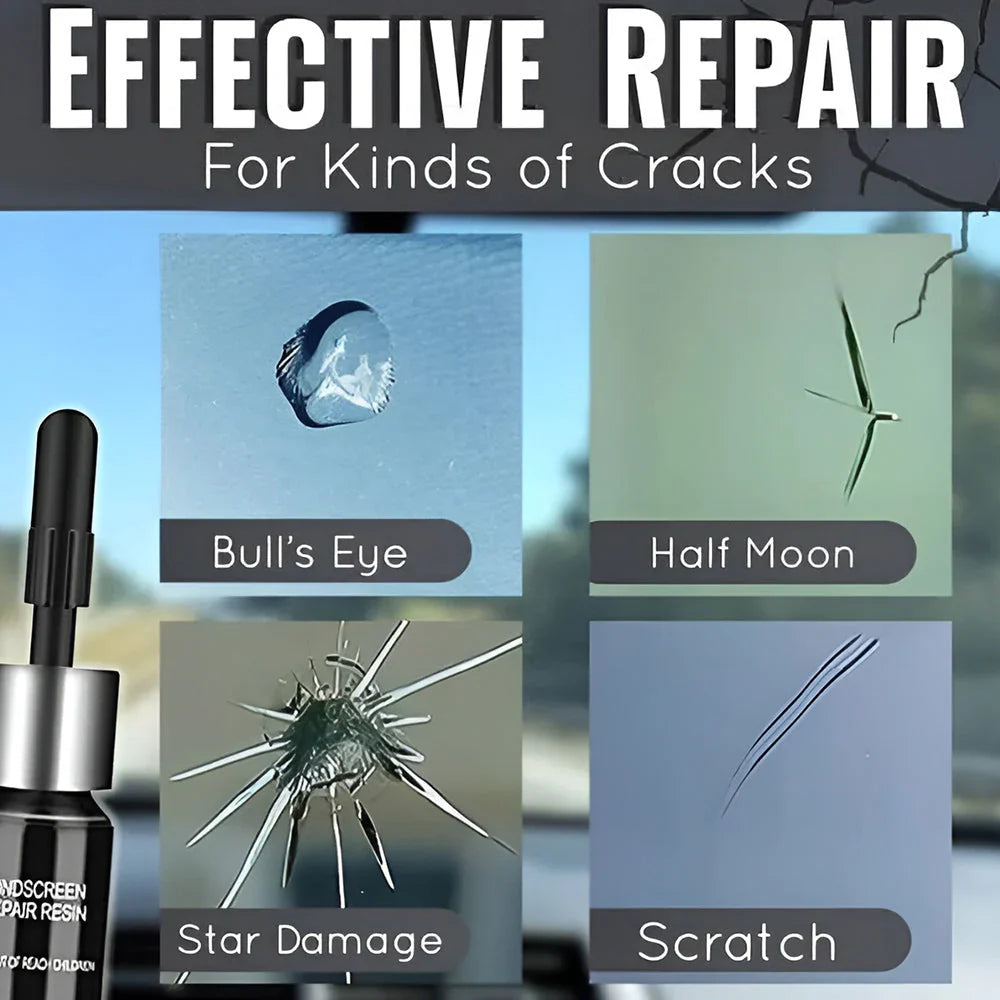 Repair glass cracks in minutes