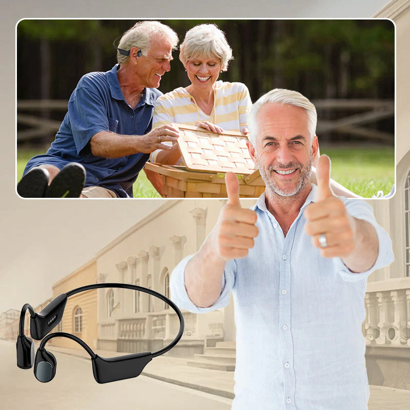 Bluetooth Headphones Smart Bone Conduction Hearing Aid
