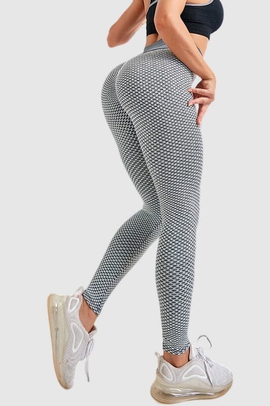 High Waist Yoga Pants Textured | Tummy Control