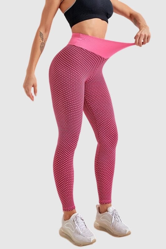 High Waist Yoga Pants Textured | Tummy Control
