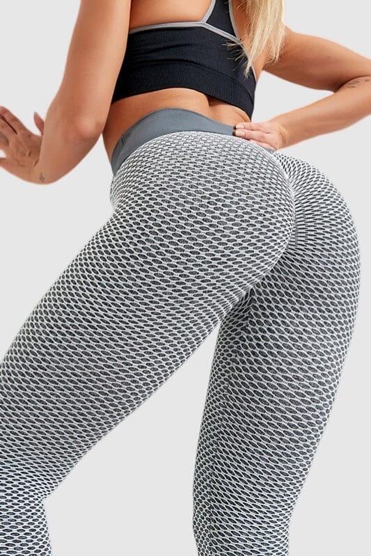 High Waist Yoga Pants Textured | Tummy Control