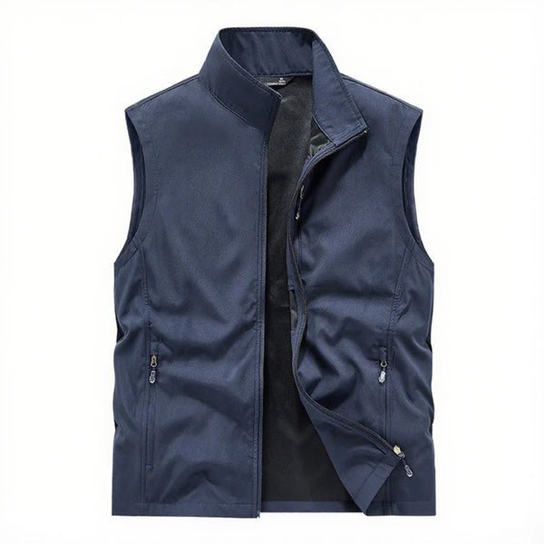 Men's half vest with multi hidden pockets