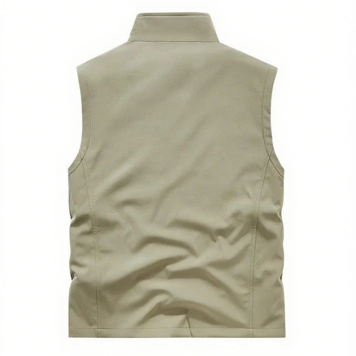 Men's half vest with multi hidden pockets