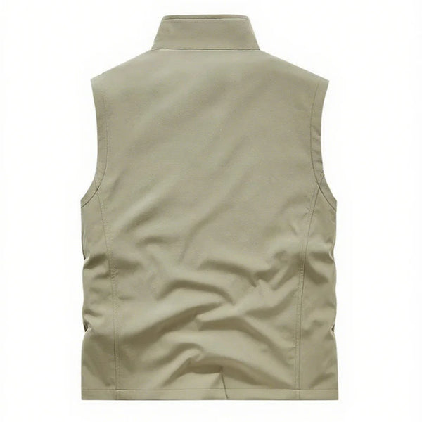 Men's half vest with multi hidden pockets