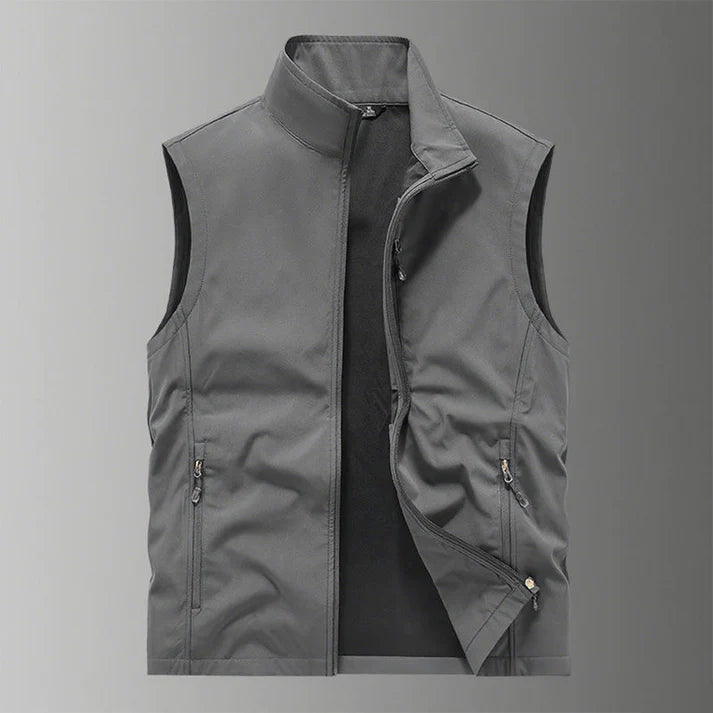 Men's half vest with multi hidden pockets
