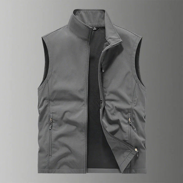Men's half vest with multi hidden pockets