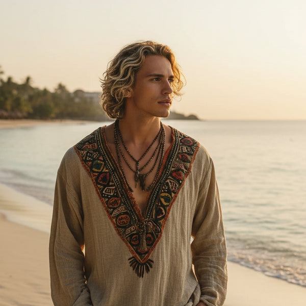 EarthTone Tribal Tunic
