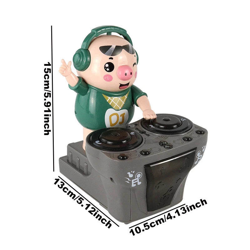 DJ Electric Music Dancing Pig Toy