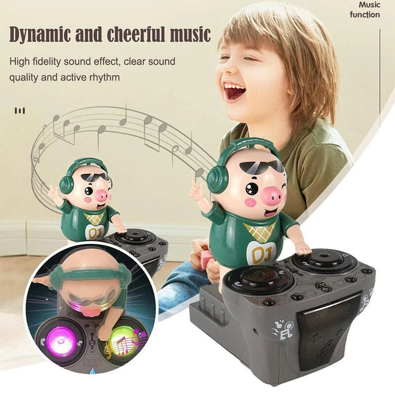 DJ Electric Music Dancing Pig Toy