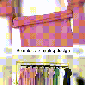 Soft Comfortable Ice Silk Short Sleeve T-Shirt Two Piece Set