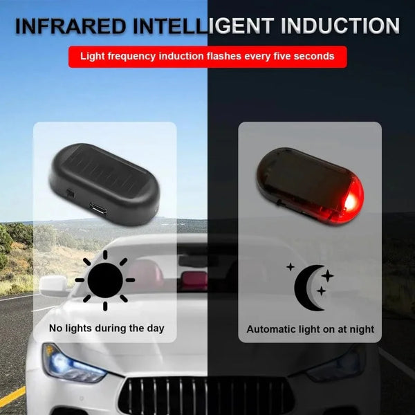 Solar-Powered Anti-theft Car Alarm Light