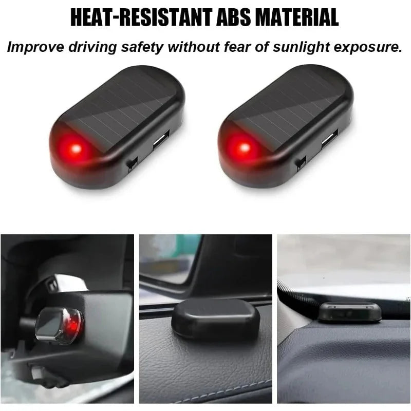Solar-Powered Anti-theft Car Alarm Light