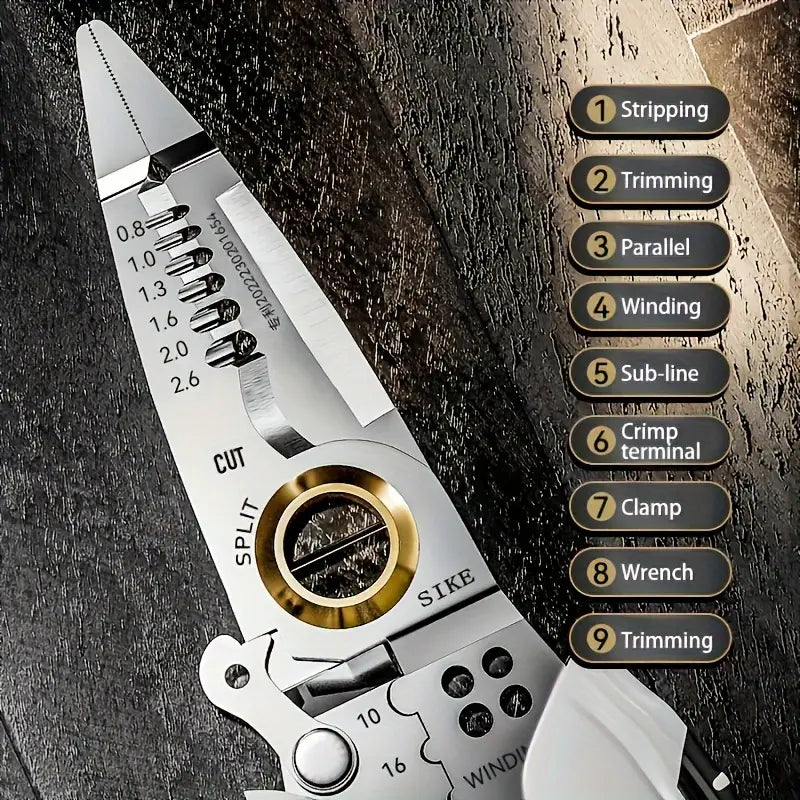 Multi-Functional Tool with Crimping